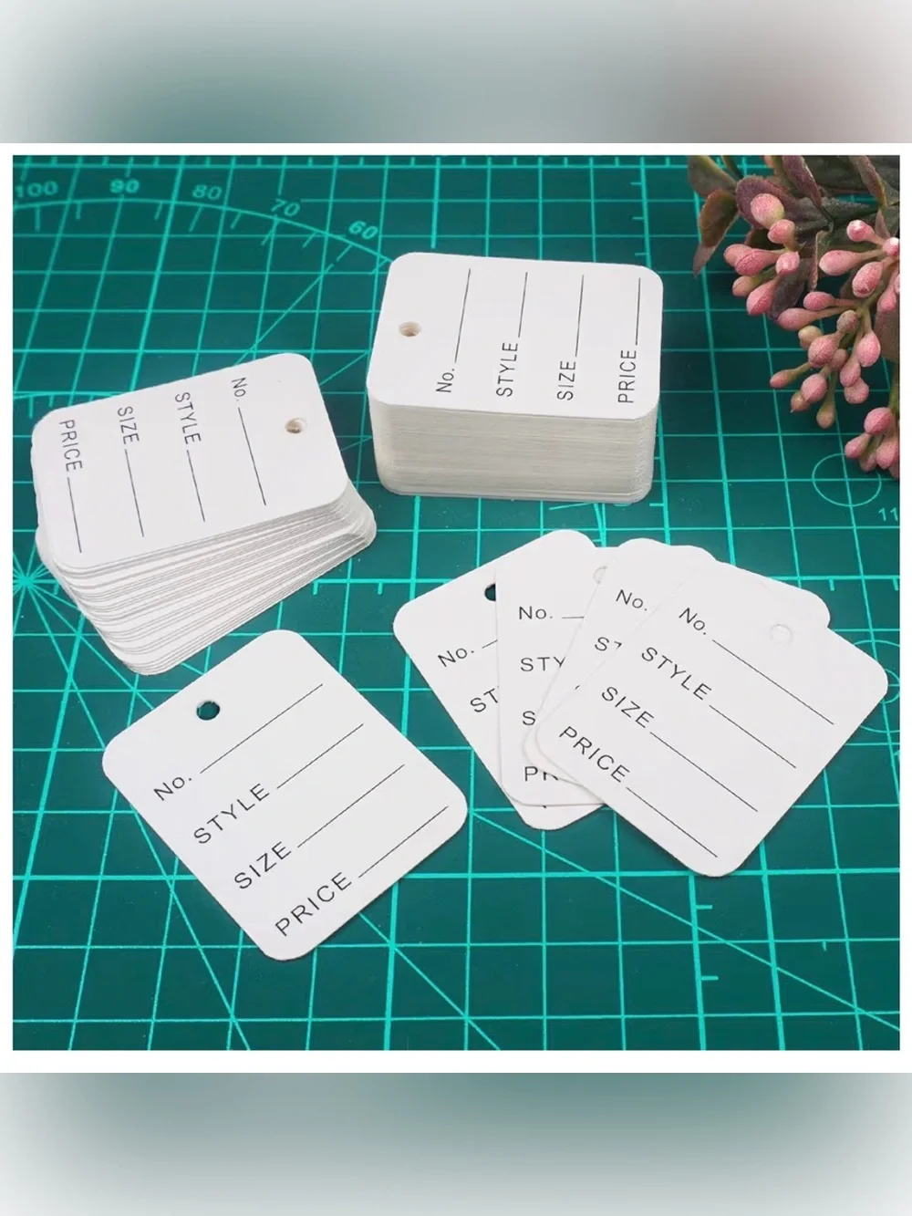 Blank Retail Price Tags (White) - Pack of 175 Tags